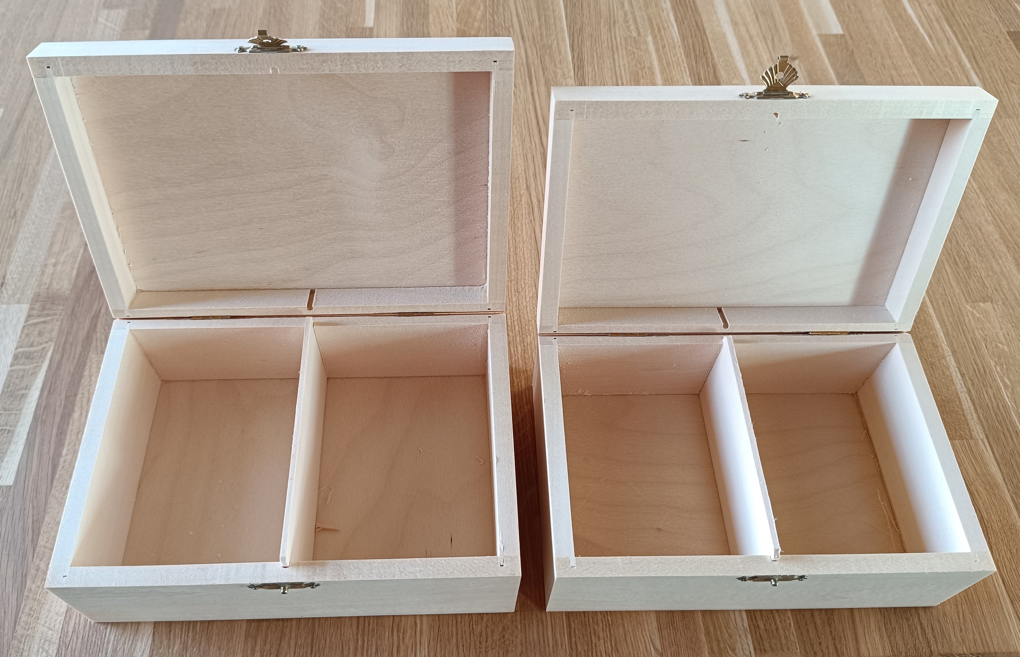 Caja de madera para guardar piezas Staunton n.º 5 (altura del rey: 90 mm) - madera sin tratar - Caja de madera para guardar piezas Staunton n.º 5 (altura del rey: 90 mm) - madera sin tratar
