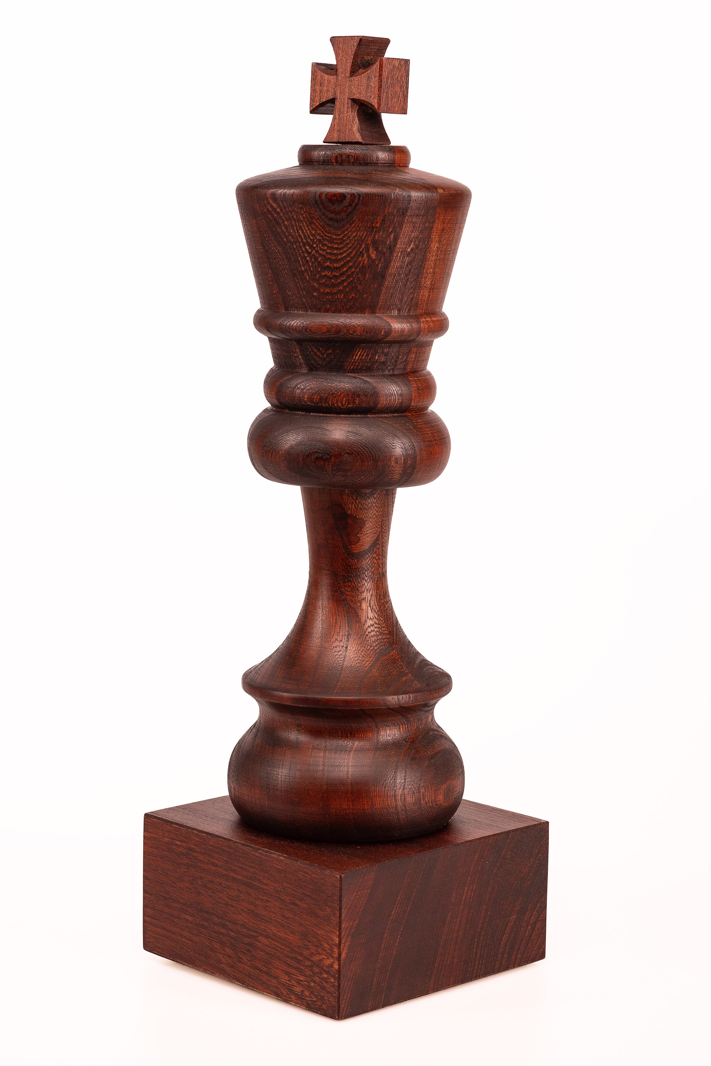 Copa de ajedrez de madera - Rey Negro - Copa de ajedrez de madera - Rey Negro