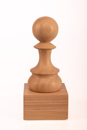 Copa de ajedrez de madera - Peón blanco