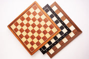 Tablero de ajedrez n.º 5 (sin notación), con acabado de ébano (marquetería)