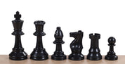 piezas de ajedrez Staunton n.º 4, blancas/negras (rey de 78 mm) - ajedrez de plástico