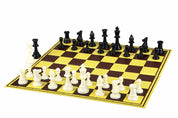 piezas de ajedrez Staunton n.º 6, blancas/negras (rey de 96 mm)