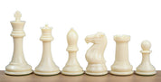 Figuritas de ajedrez Exclusive Staunton n.º 7, blancas/negras, con núcleo metálico (rey de 104 mm)