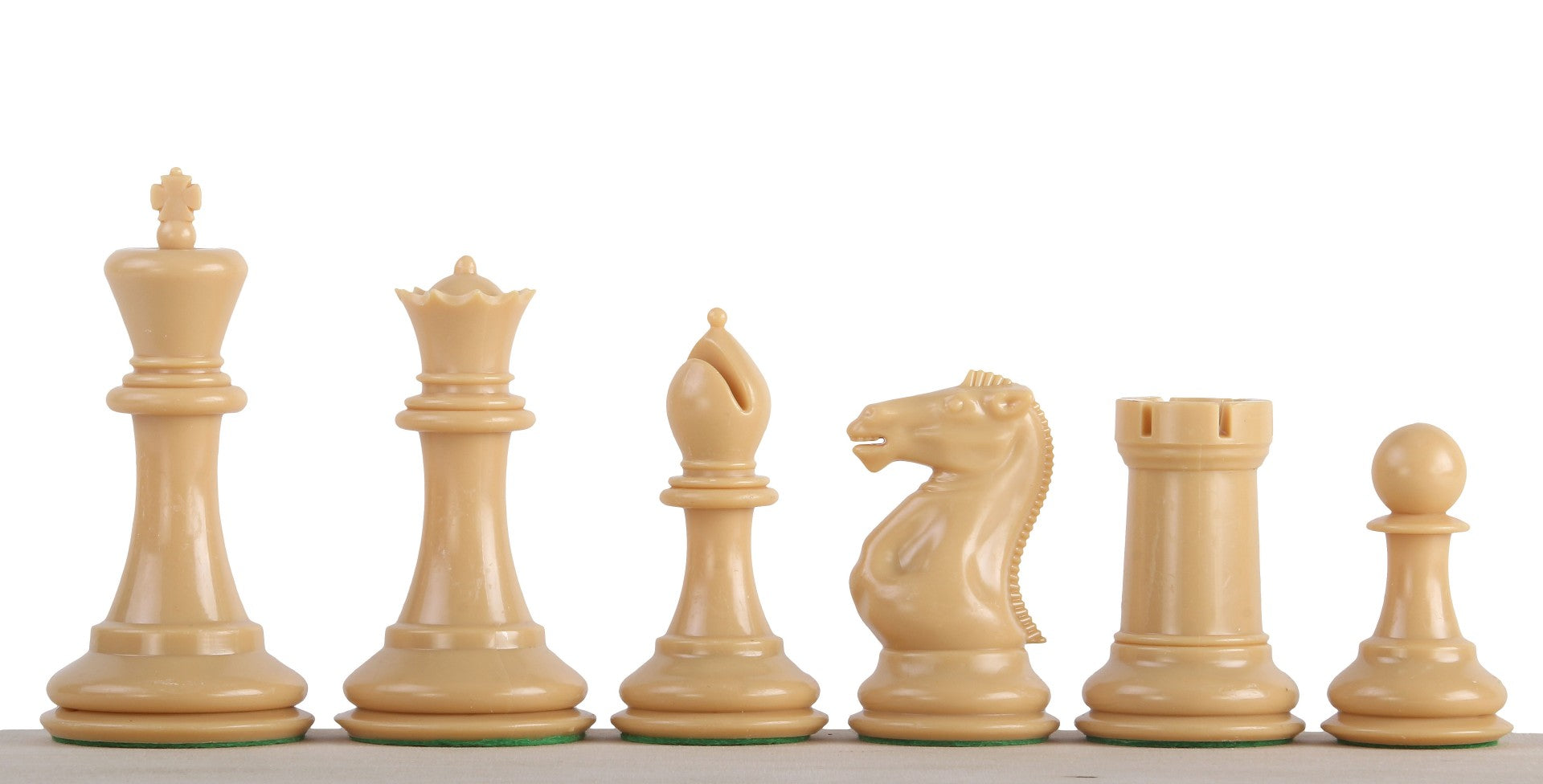 Figuras de ajedrez exclusivas Staunton nº 6, crema/negro, ponderadas de metal (rey 95 mm) - 08924c2d0d5893443907280dee5bcb07