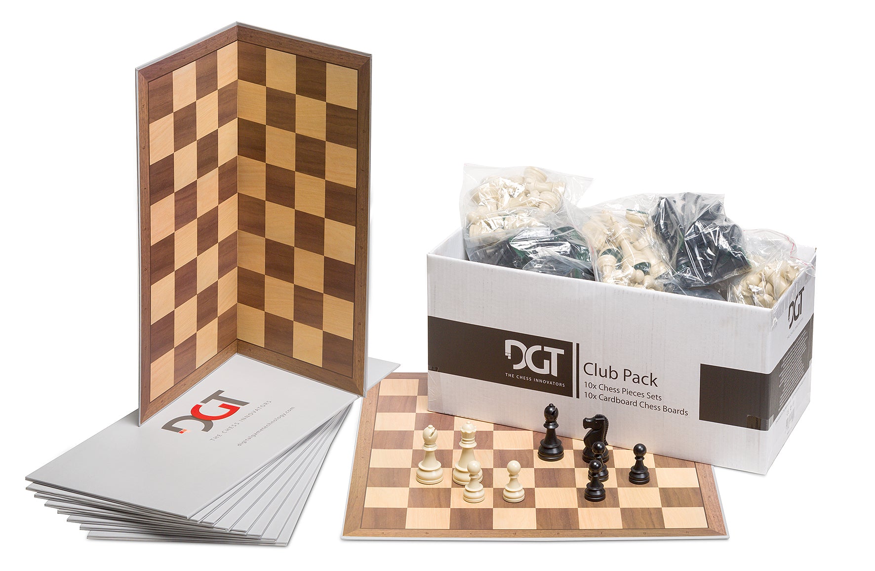 DGT CLUB PACK  (10 juegos: piezas + tableros) - DGT CLUB PACK  (10 juegos: piezas + tableros)