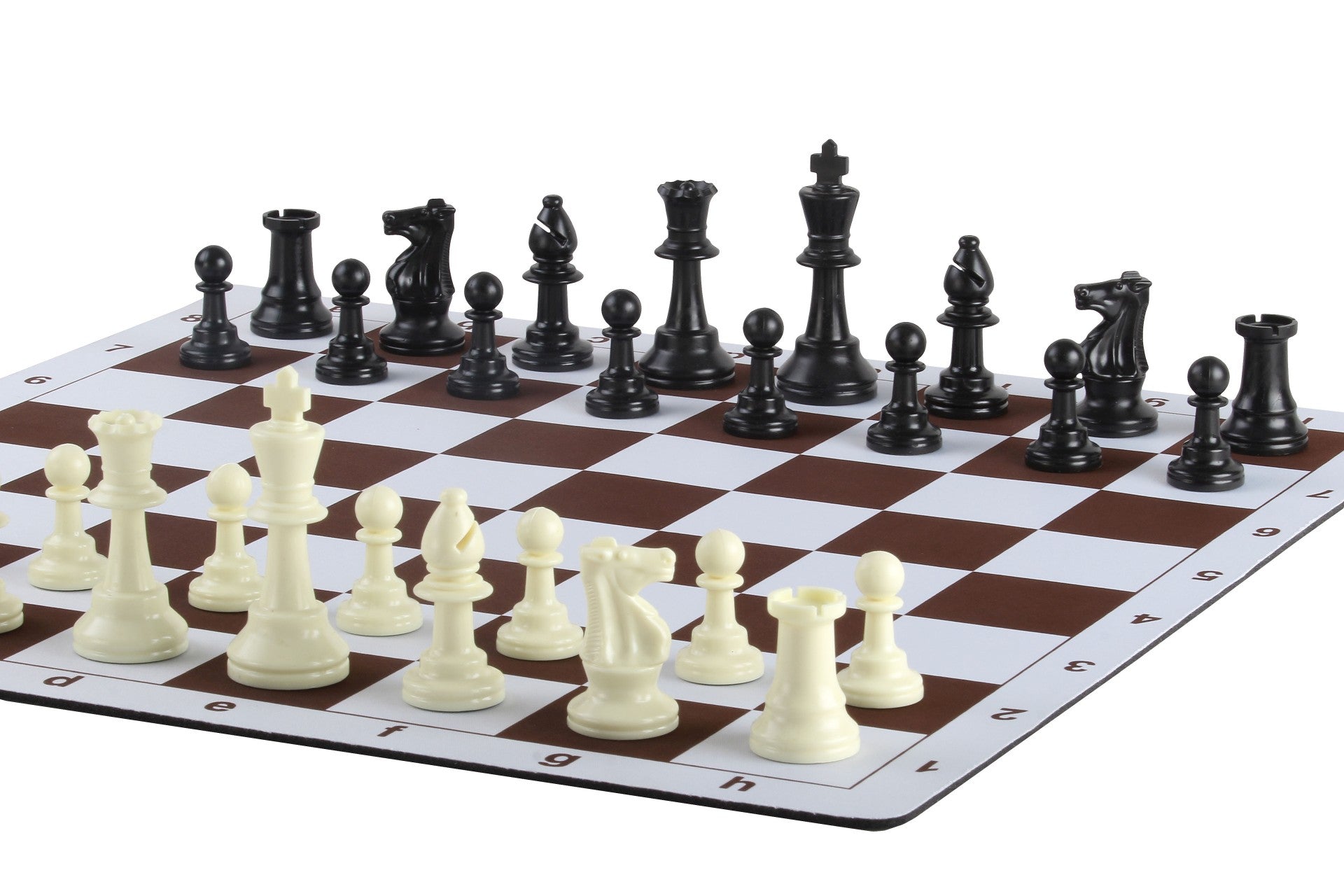 Tablero de ajedrez enrollable n.º 6 (51 cm), parte inferior antideslizante - e63912c1f5c26fee68adbdd7eb6c5165