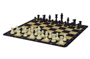 Tablero de ajedrez enrollable nº 6 (51 cm), parte inferior antideslizante NEGRO