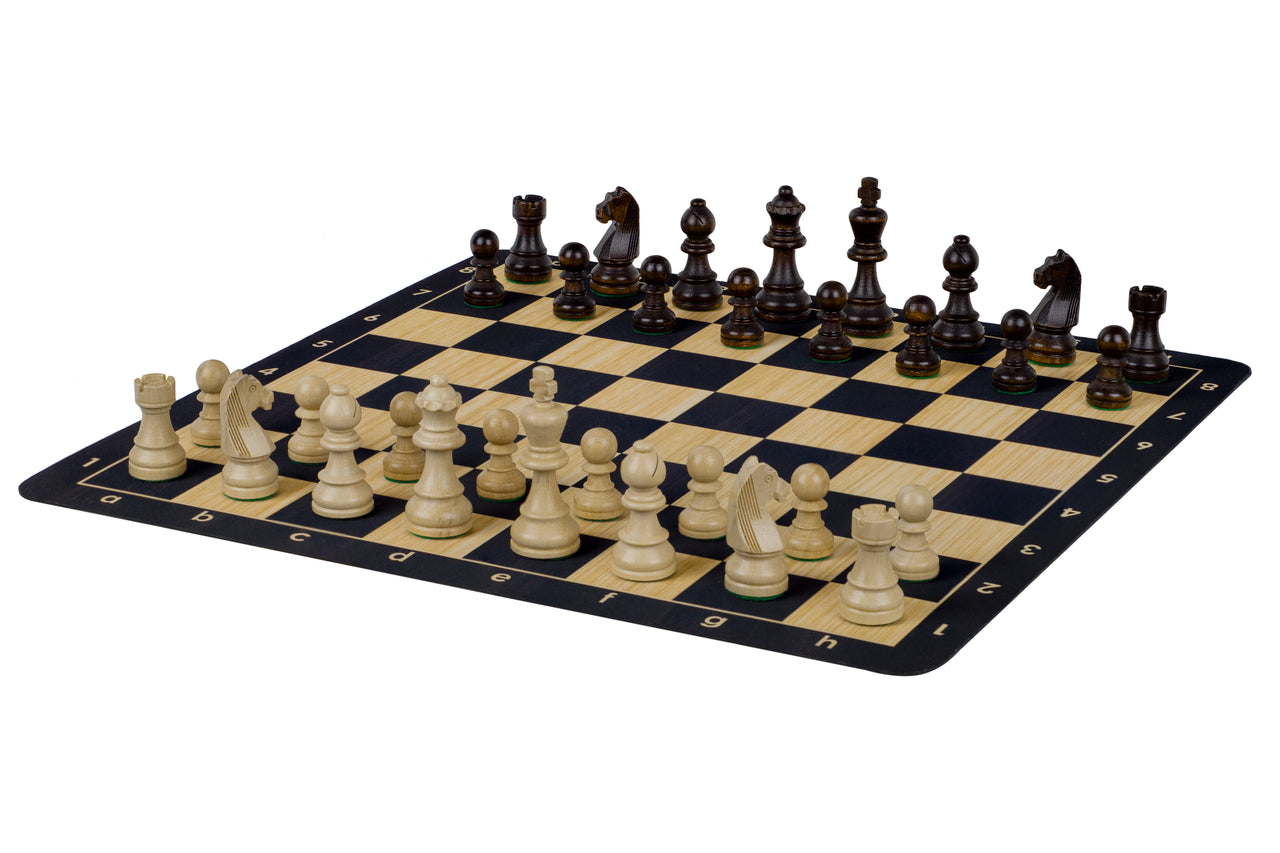 Tablero de ajedrez enrollable nº 6 (51 cm), parte inferior antideslizante NEGRO - Tablero de ajedrez enrollable nº 6 (51 cm), parte inferior antideslizante NEGRO