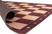 Tablero de ajedrez enrollable nº 6 (51 cm), fondo de MAHOGANIA antideslizante