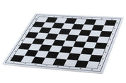 Tablero de ajedrez plegable de plástico 4, blanco y negro