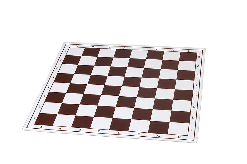 Tablero de ajedrez de plástico, plegable, blanco / marrón - Tablero de ajedrez de plástico, plegable, blanco / marrón