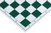 Tablero de ajedrez plegable de plástico n.º 6, blanco y verde