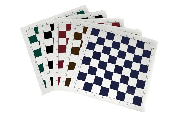 Tablero de ajedrez de vinilo enrollable n.º 6, blanco y verde - Tablero de ajedrez de vinilo enrollable n.º 6, blanco y verde
