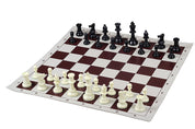 piezas de ajedrez Staunton n.º 4, blancas/negras (rey de 78 mm) - ajedrez de plástico