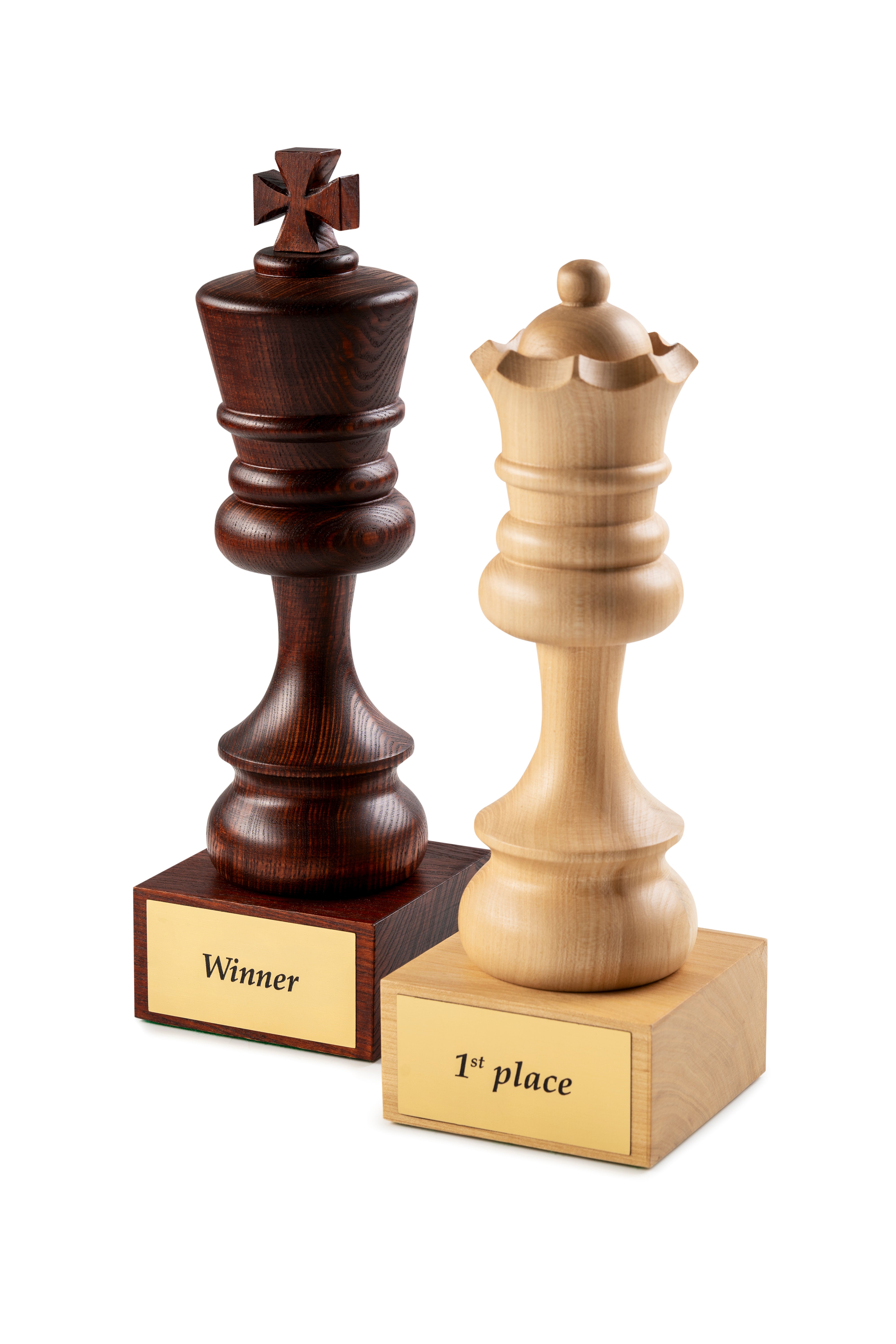 Copa de ajedrez de madera - Rey blanco - Copa de ajedrez de madera - Rey blanco