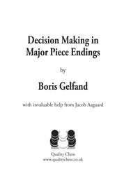 Decision Marey in Major Piece Endings by Boris Gelfand (hardcover)