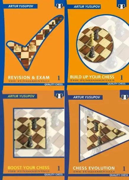 Set of 4 books Fundamentals by Artur Yusupov (softcover) - orange - 4933408f24c2ecd77128276a52b30385