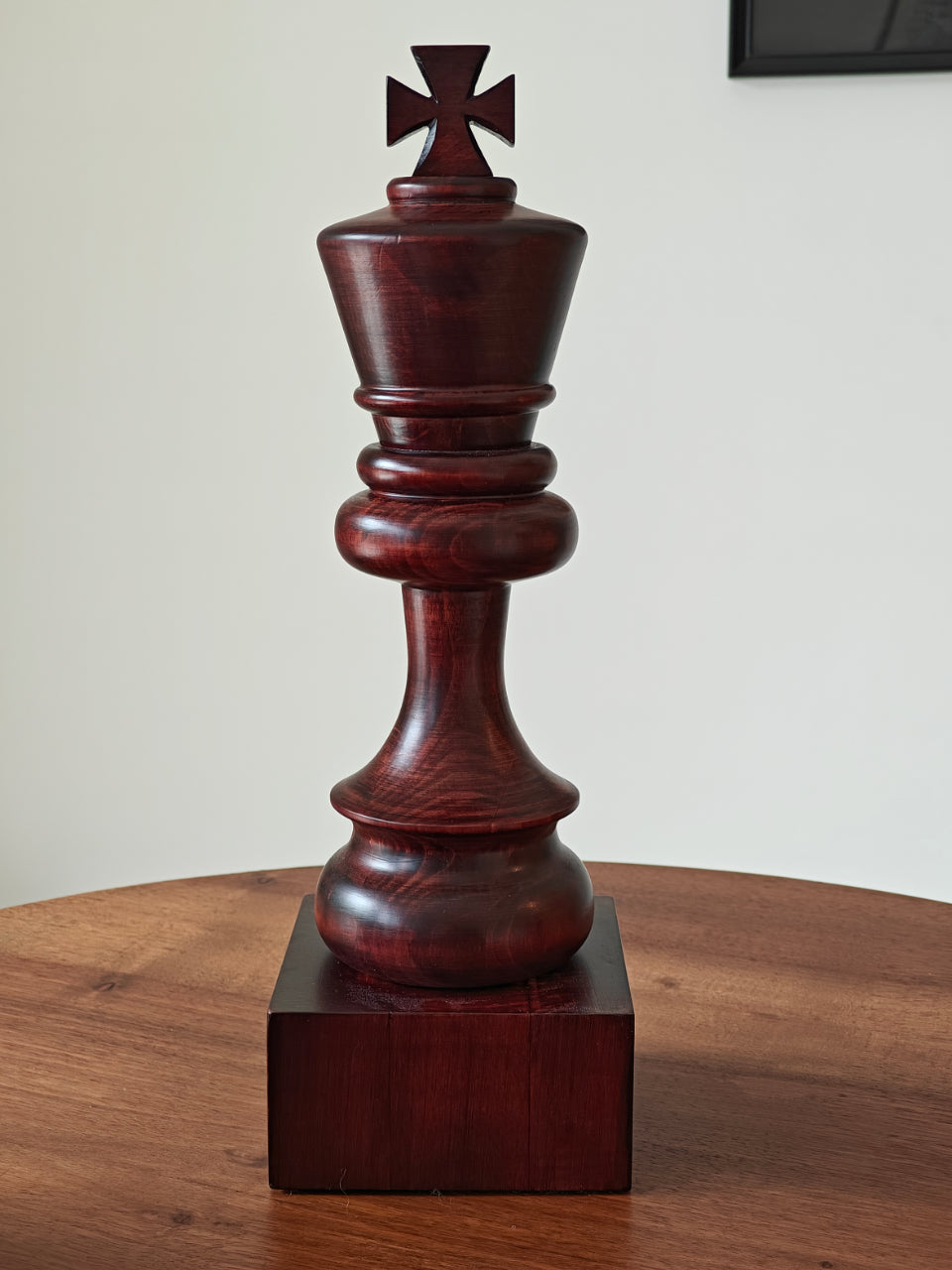 Copa de ajedrez de madera - Rey Negro - Copa de ajedrez de madera - Rey Negro
