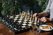 Juego de ajedrez de madera Cónsul Negro (48x48cm)