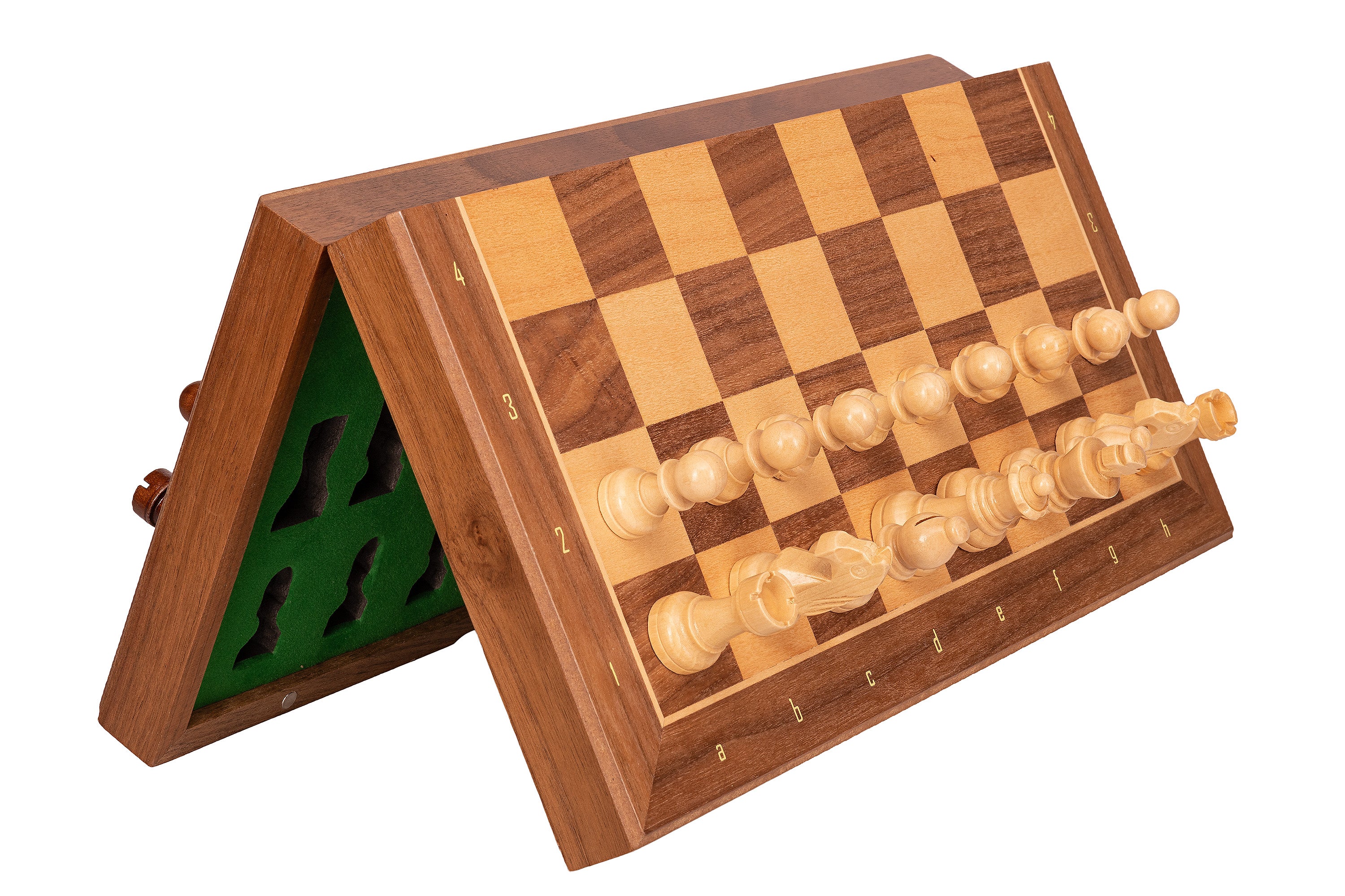 Ajedrez magnético en madera de nogal (33 x 33 cm) - Ajedrez magnético en madera de nogal (33 x 33 cm)