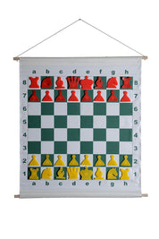 Juego de ajedrez escolar PLUS (10 x tablero de ajedrez de cartón plegable con piezas de ajedrez + 1x tablero de ajedrez de demostración)