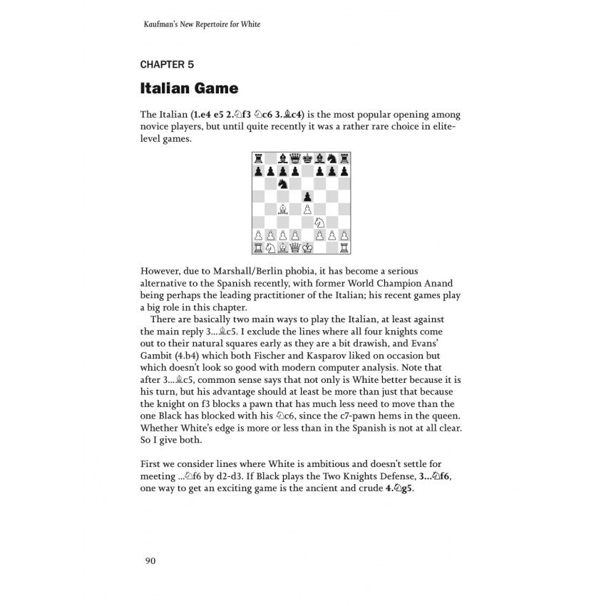 Kaufman's New Repertoire for Black and White - 61ab8d7a51ecd2851be1594e1ff36ba7