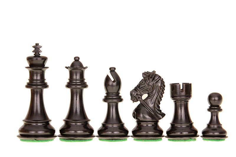 Piezas de ajedrez King's Bridal ebonisadas 4'' - 178719bf0dfcaa8fcf9d64d4bf2d803e
