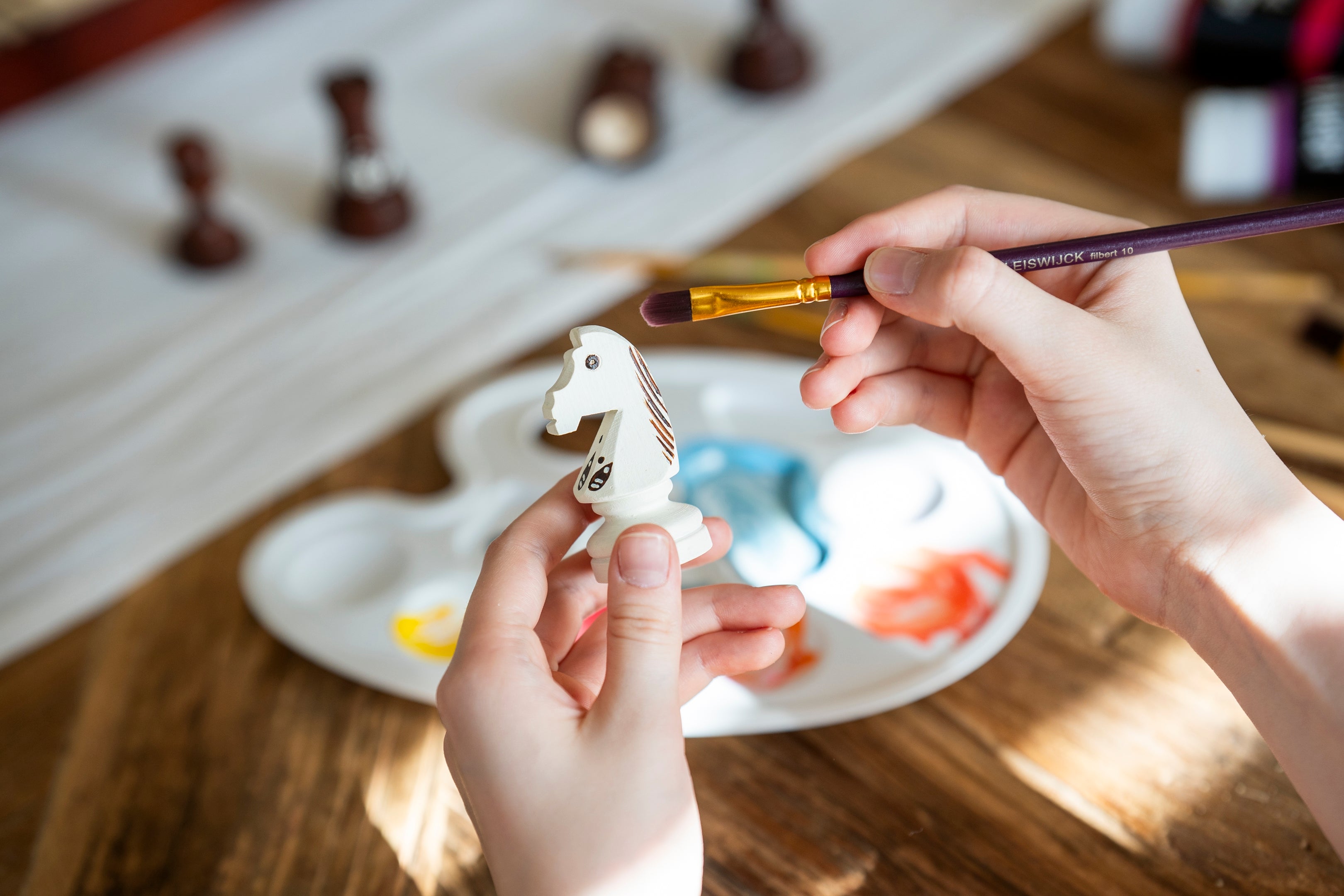 Caja de ajedrez para pintar y montar tú mismo (48x48cm) - DIY chess art - e99b36ee1fc04129075206750bd41c84