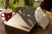 Backgammon en estuche de madera (52 x 43,5 cm)