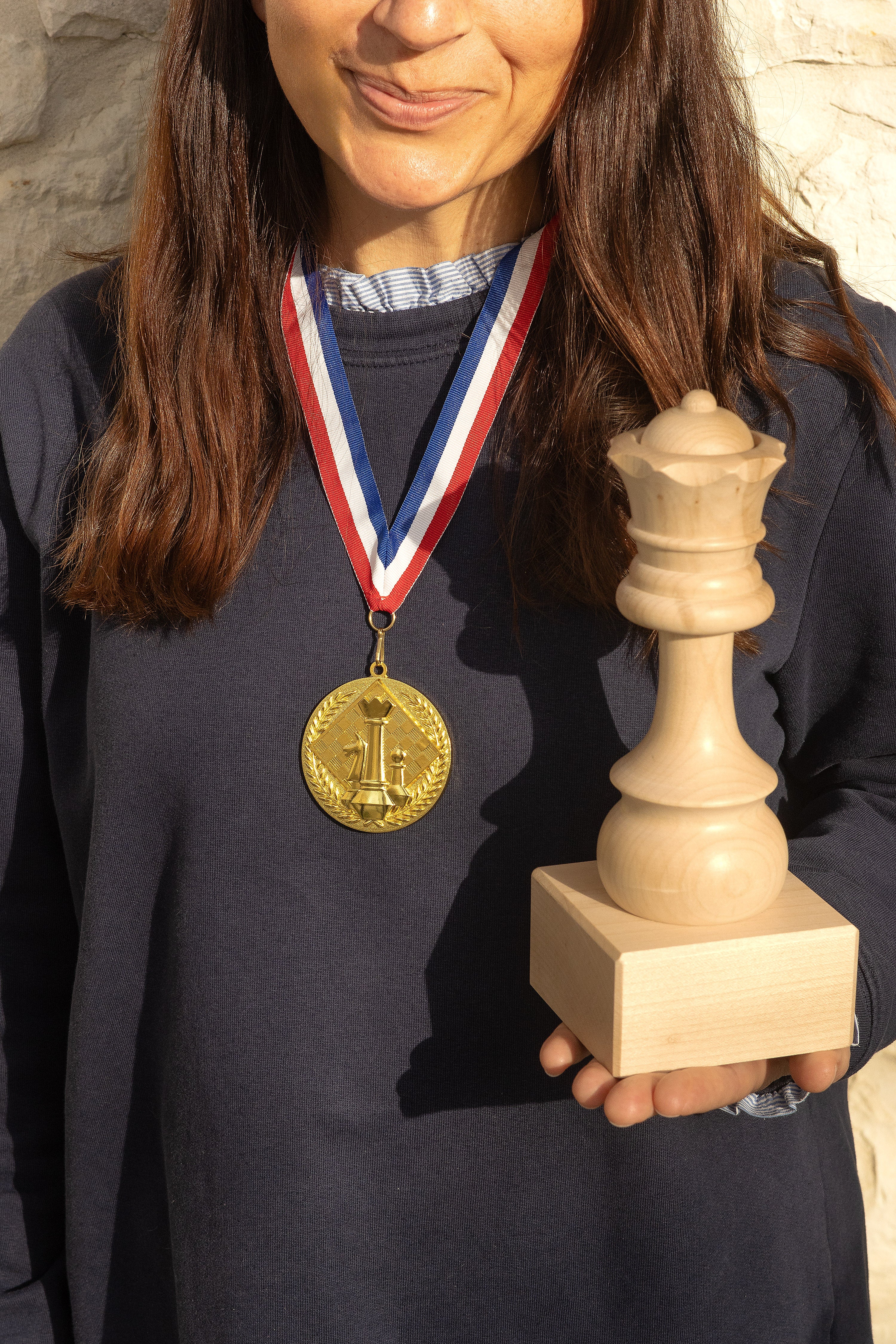 Medalla de oro de ajedrez - redonda - Medalla de oro de ajedrez - redonda