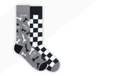 Calcetines de ajedrez Nanushki - talla 44-46