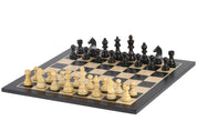 Juego de ajedrez Timeless con tablero en ébano (48 x 48 cm)