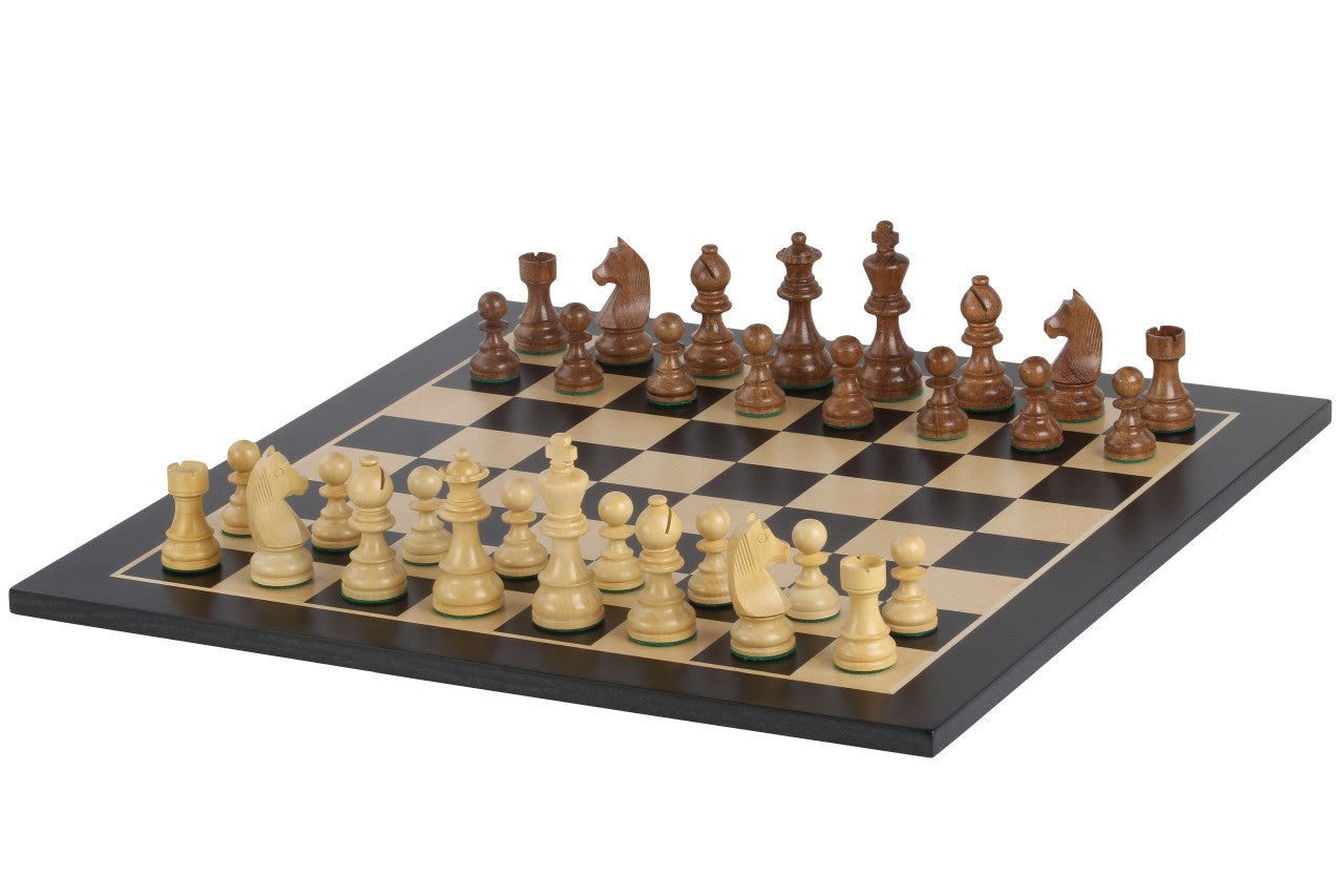 Juego de ajedrez de torneo nº 5 - tablero de 50 mm + piezas de caballero alemán de 3,5 - Juego de ajedrez de torneo nº 5 - tablero de 50 mm + piezas de caballero alemán de 3,5