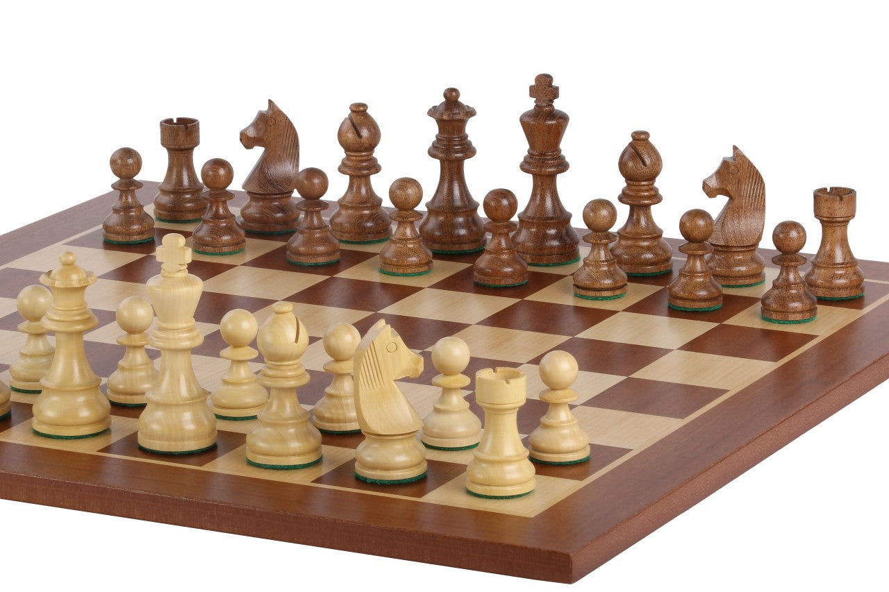 Juego de ajedrez de torneo nº 5 - tablero de 50 mm + piezas de  German Knight 3,5" - Juego de ajedrez de torneo nº 5 - tablero de 50 mm + piezas de  German Knight 3,5"