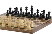 No5 Tablero de ajedrez de nogal+ 3.5 Piezas Ebonizadas Francesas