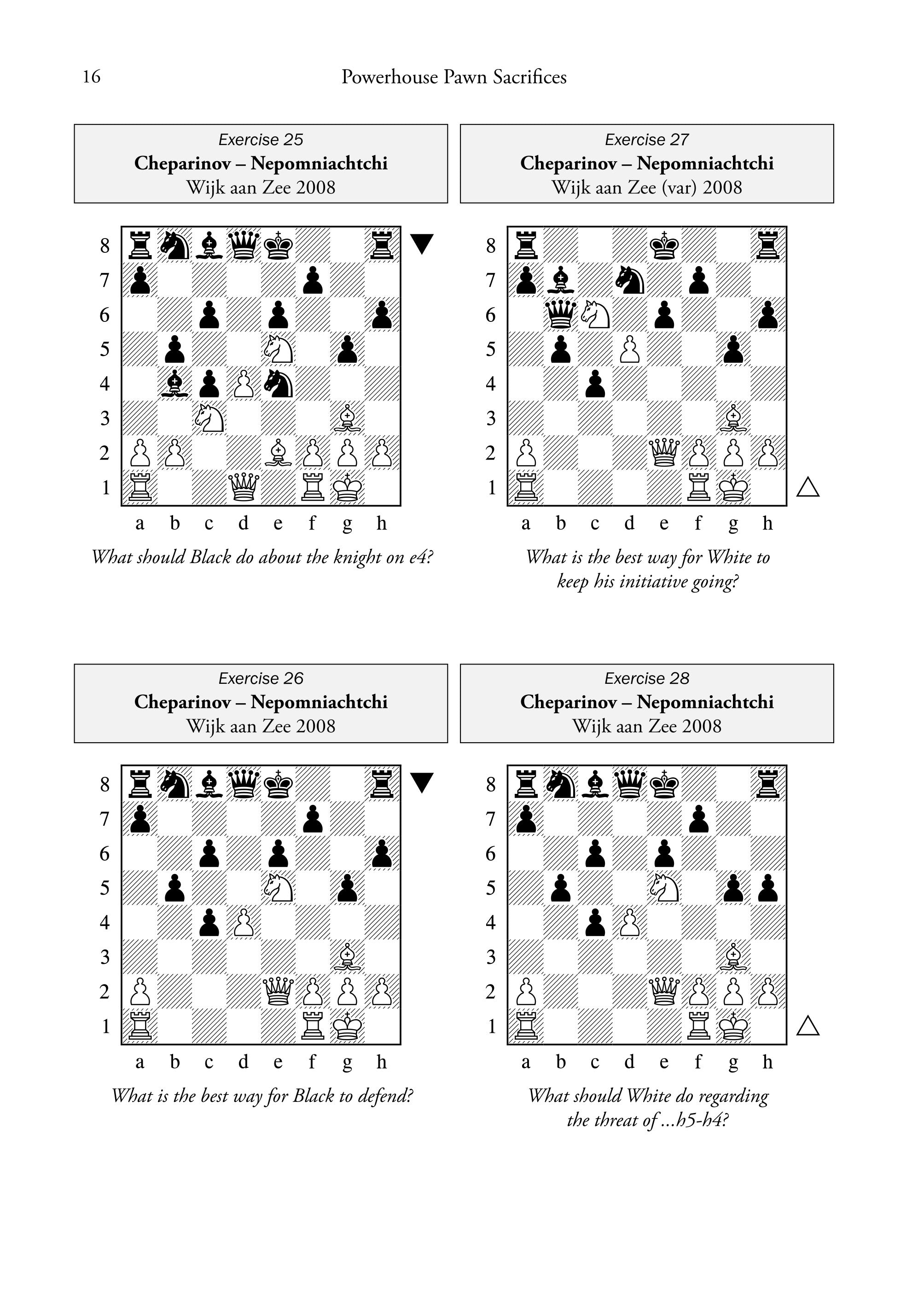 Powerhouse Pawn Sacrifices by Ivan Cheparinov (softcover) - 59e086b1aef074ad21edb382de7abc08