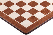 Tablero de ajedrez nº 5+ (sin notación) paduk/arce (marquetería) - esquinas redondas