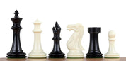 Figuritas de ajedrez Collector Staunton n.º 6, blancas/negras, con peso de metal (rey de 98 mm)