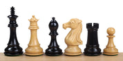 piezas DE AJEDREZ ROYAL KNIGHT DE ÉBANO DE 10 CM