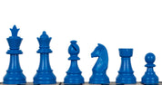 Staunton piezas de ajedrez 6, plástico (rey 95 mm) - azul