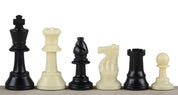 piezas de ajedrez Staunton nº 3, blanco/negro (rey 64 mm)