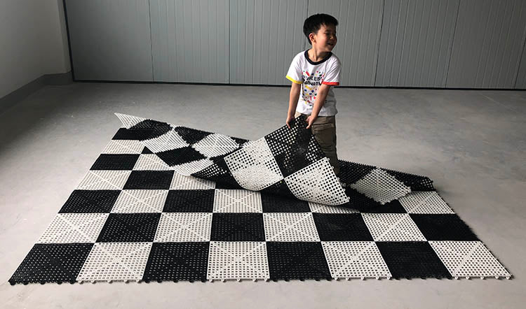 Tablero de goma para ajedrez y damas de exterior/jardín (campo de 30 cm) - 33a0f3e986586b8c1d515cd0b8908702