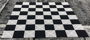 Tablero de ajedrez gigante de plástico para jugar al ajedrez y a las damas en el jardín y al aire libre (casillas de 21 x 21 cm)