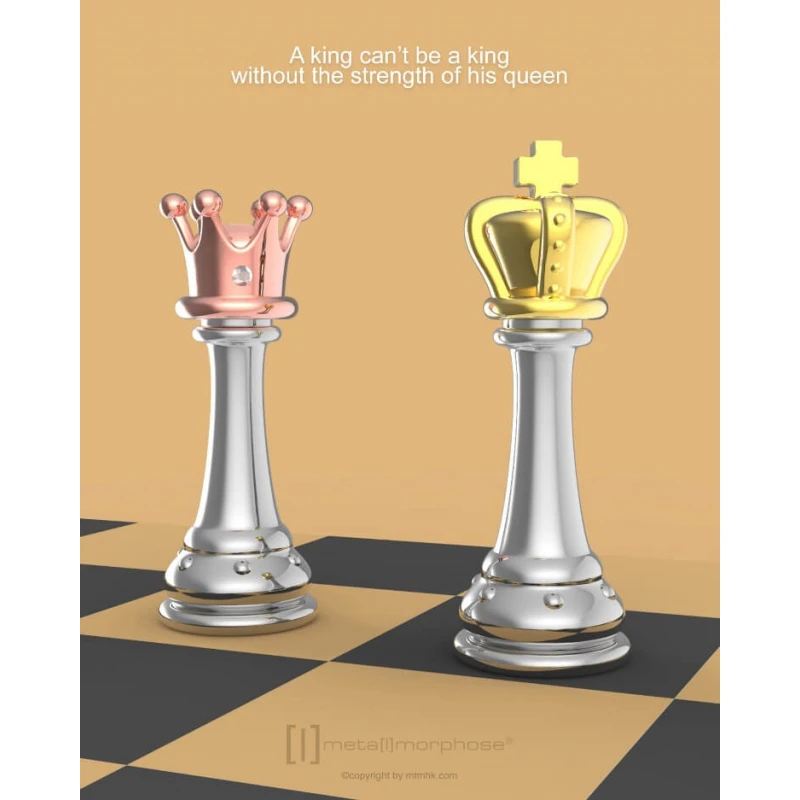 Elegante colgante de ajedrez Meta[l]morphose - rey - cd51a20a8e0720965481592bcfe52775