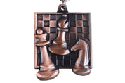 Medalla de ajedrez cuadrada - color bronce