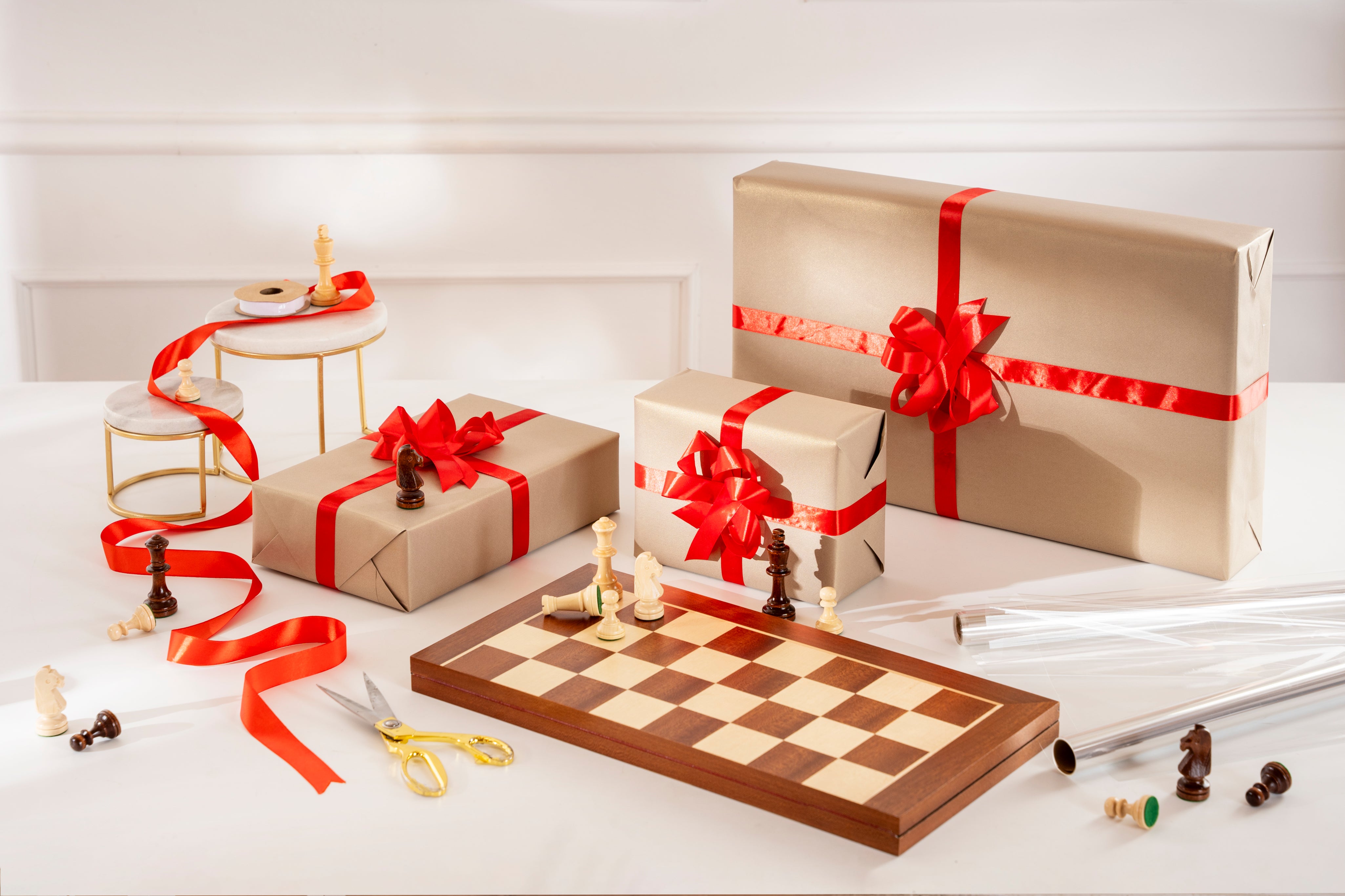 Eingelegter Schachbrettkasten für Schachfiguren mit Königshöhe bis 90- – Sunrise Chess & Games