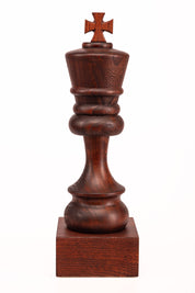 Copa de ajedrez de madera - Rey Negro