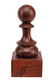 Copa de ajedrez de madera - Peón negro