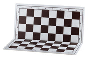 Tablero de ajedrez plegable de plástico nº 4, blanco y marrón