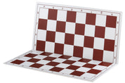 Tablero de ajedrez plegable de plástico 4+, blanco y rojo